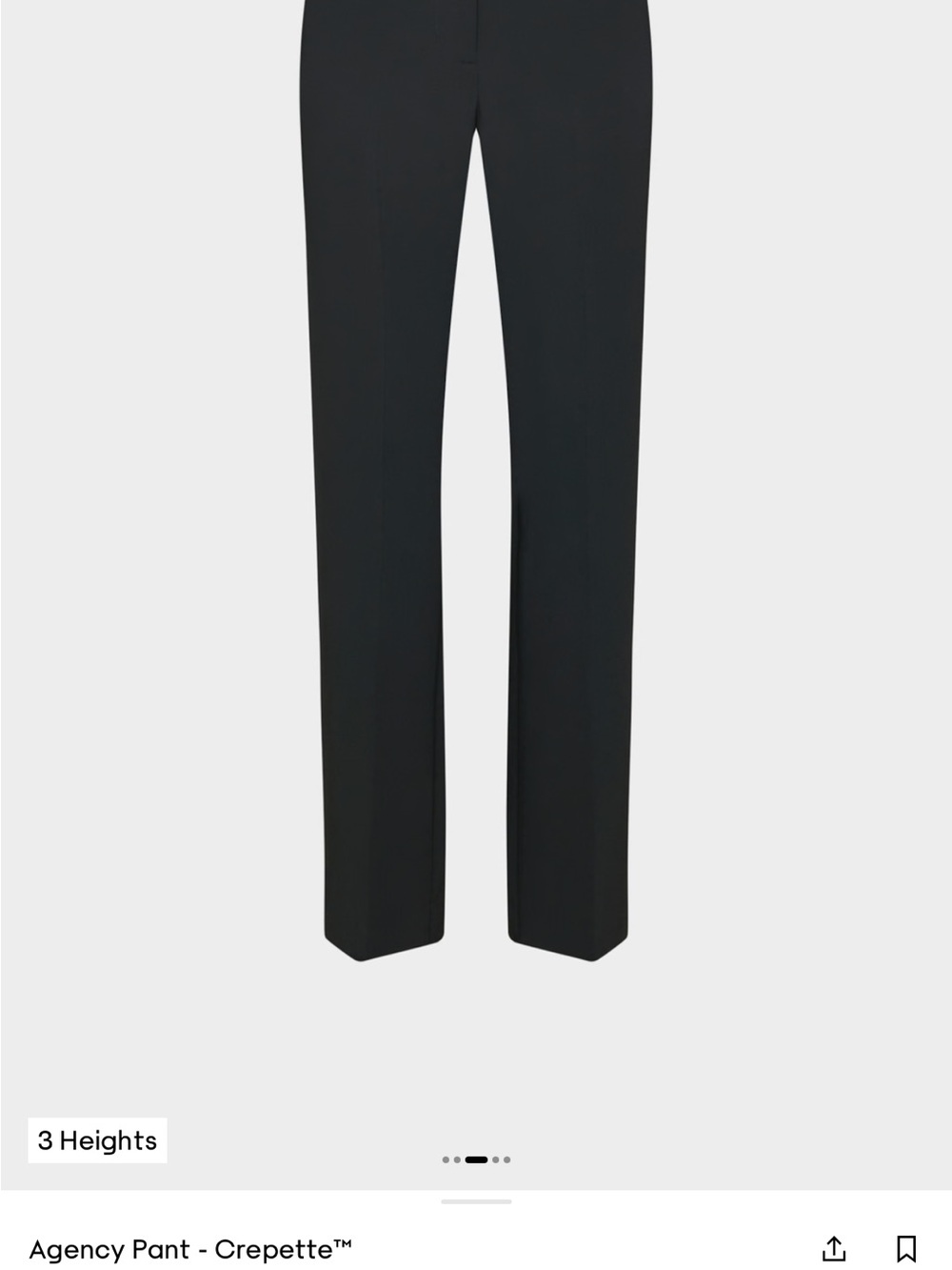 Babaton Sleek Straight-Leg Trousers in Black